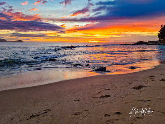 Avoca Beach winter solstice, Central Coast, Australia, on 21 June 2024.